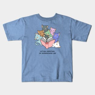 Actual Depiction of Homeschool Life Kids T-Shirt